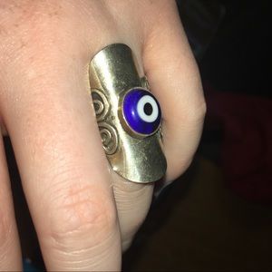 Silver and Blue Ring